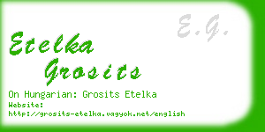 etelka grosits business card